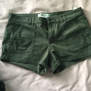 Green Abercrombie shorts